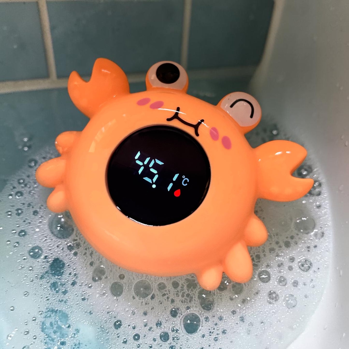 Baby Bath Thermometer – Digital Crab Water Temperature Meter with Alarm