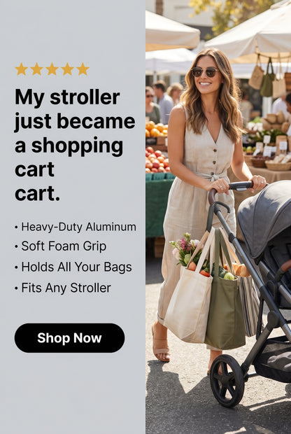 D-Shaped Stroller Hooks – Heavy Duty Carabiner Clips for Prams & Pushchairs