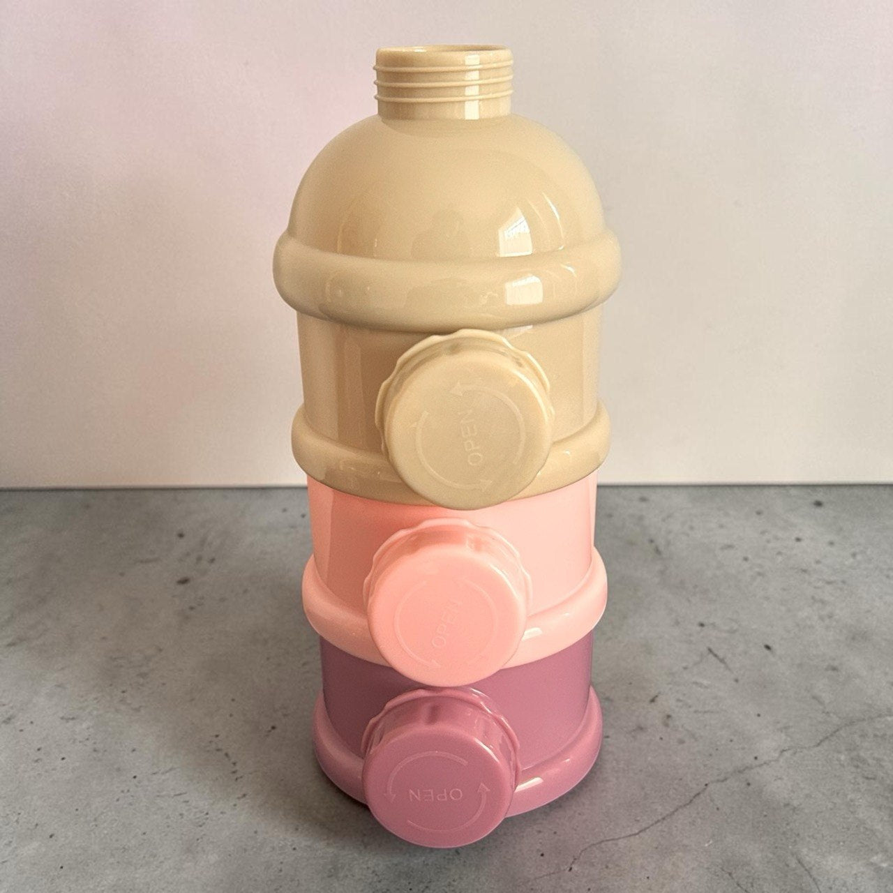 Baby Milk Powder Container – Portable 3-Compartment Airtight Formula Dispenser