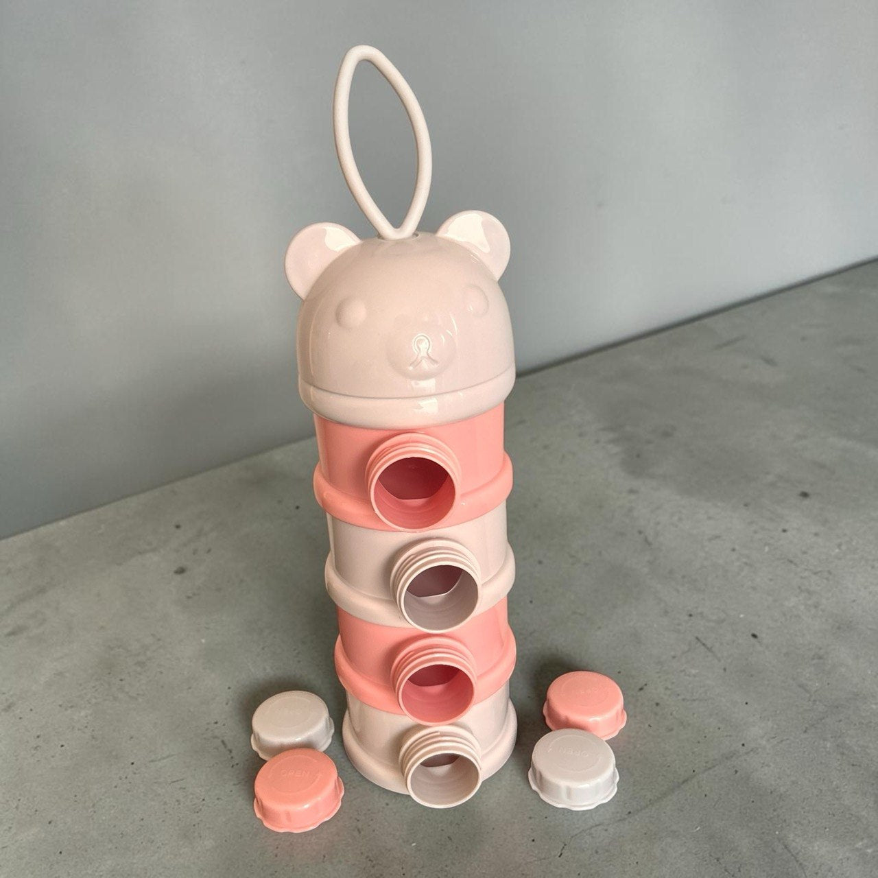 Baby Milk Powder Container – Portable 4-Compartment Airtight Formula Dispenser