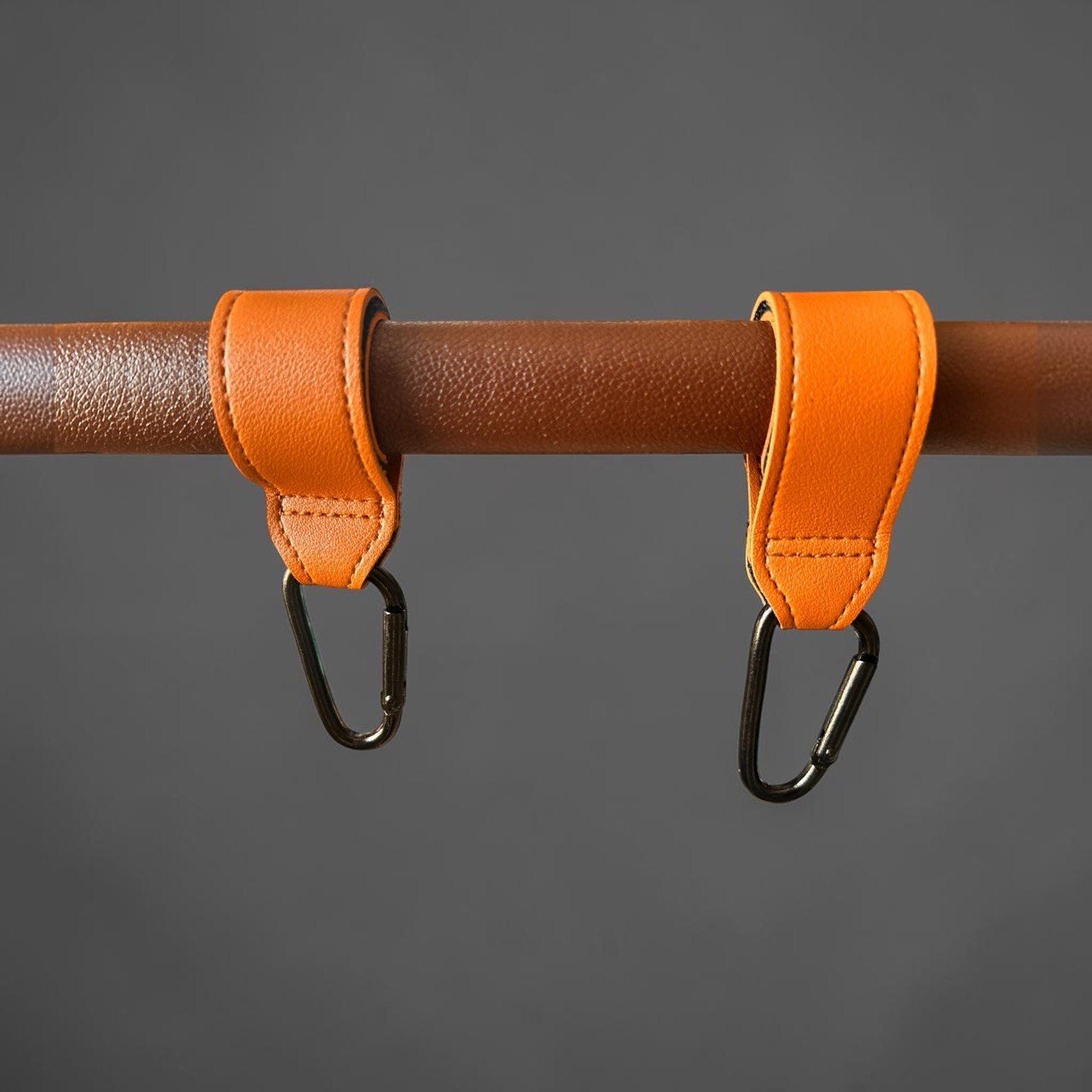 Leather Stroller Hooks – Universal Bag Clips for Prams & Pushchairs (Set of 2)